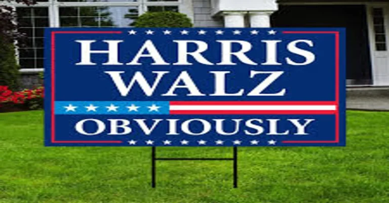 Harris Walz Yard Sign